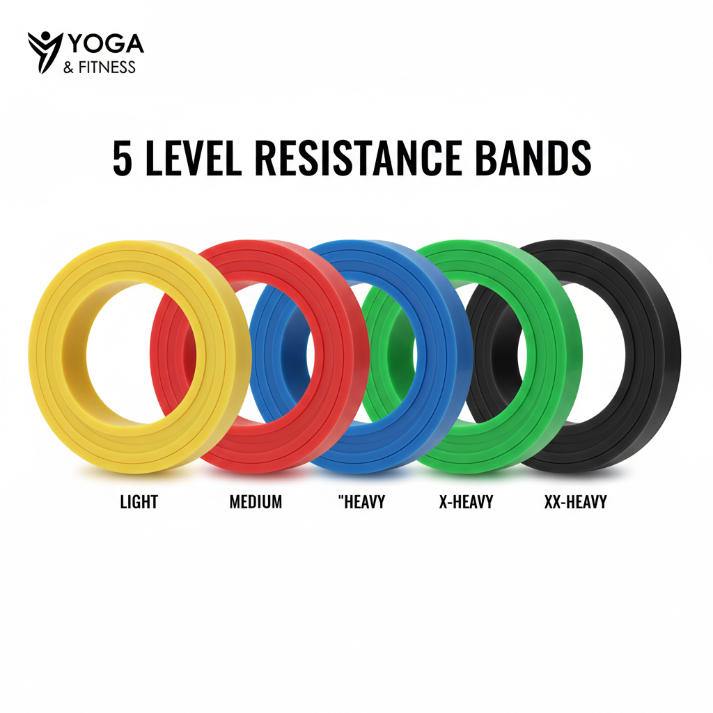 5 Level Resistance Rubber Bands