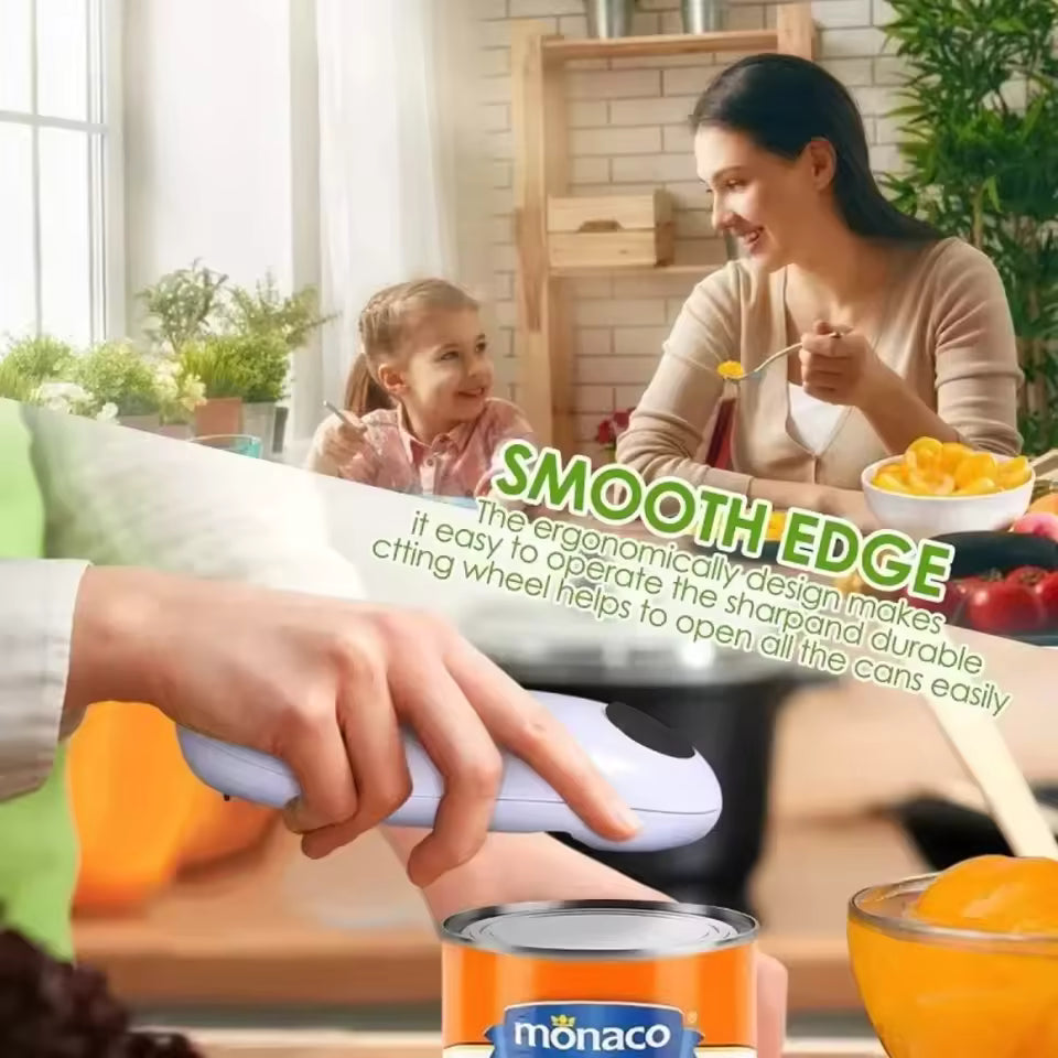 Ouvre-Boîte Électrique Automatique – Sans Effort, Sécurité Alimentaire