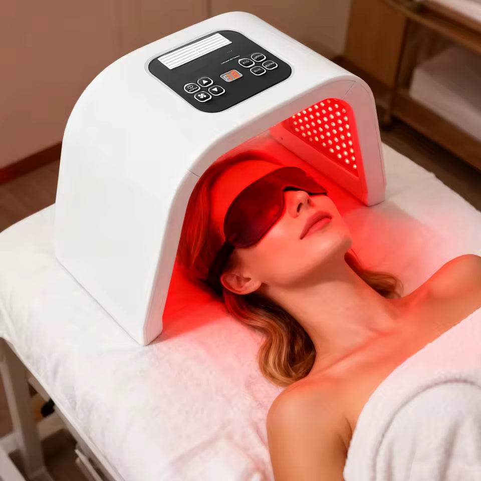 Masque LED Luminothérapie PDT 7 Couleurs 287 LED – Soin Visage Professionnel
