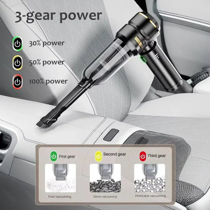 Aspirateur de Voiture Sans Fil Portable | 998000 PA | Puissant & Compact