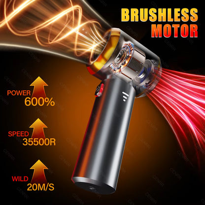 Aspirateur Portable Voiture Mini Puissant – Souffleur & Nettoyeur LED 998000PA
