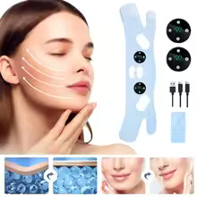 Appareil Massage Facial EMS en V – 5 Modes, 19 Niveaux, Anti-Double Menton