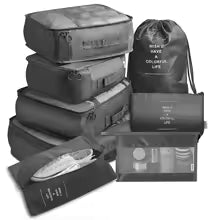 Set d'Organisateurs de Valise 7 Pièces | Cubes d'Emballage Voyage