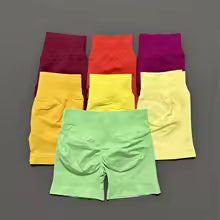 Short Legging Sport Femme – Sans Couture, Effet Sculpté