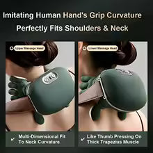 Masseur Châle Cou & Épaules Pétrissage 3D – 3 Modes, Biomiмétique